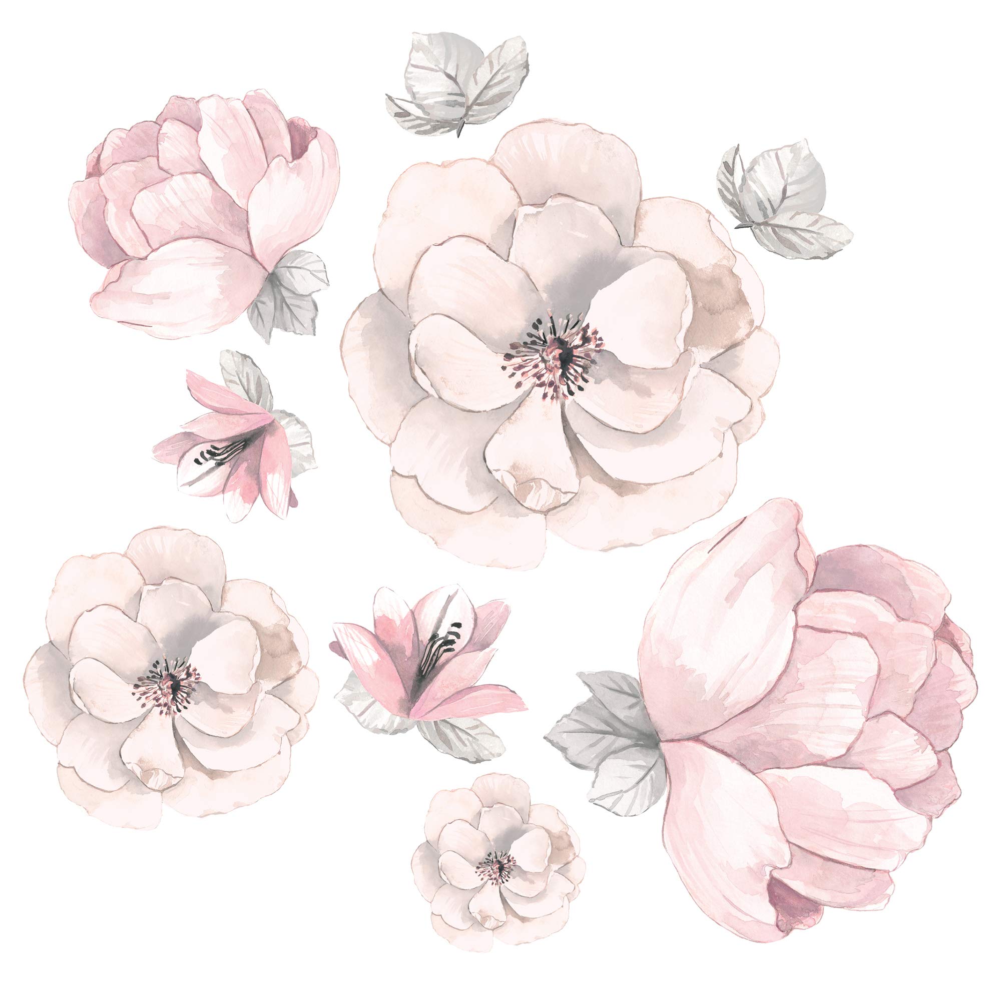 Amazon.com: Lambs & Ivy Signature Botanical Baby Pink/Gray